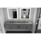 Castello Usa Nile 84-inch Gray Vanity Set with Gray Top and Gold Handles CB-MC-84G-GLD-2053-GR - alternate 3